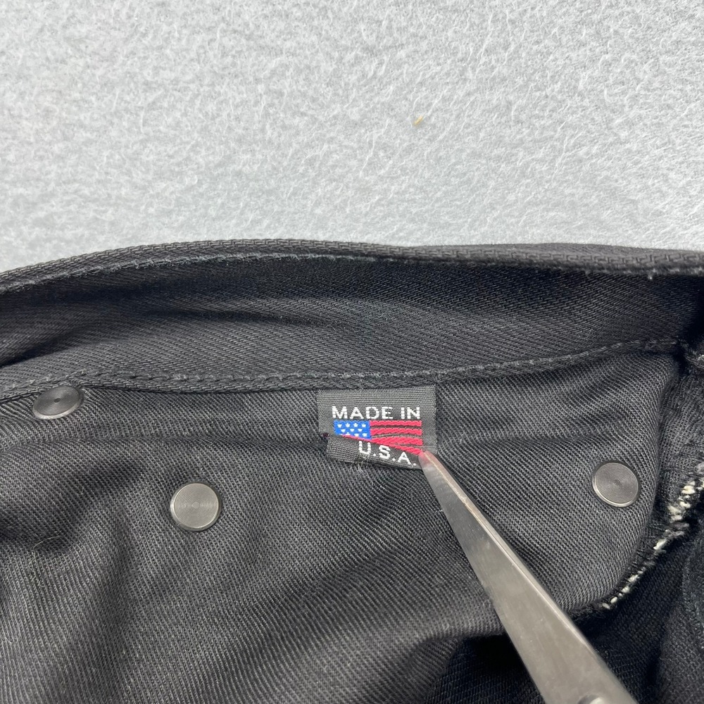 Brave Star Selvage Mens Black Raw Denim Jeans Made in USA Size 30 - Picture 10 of 16